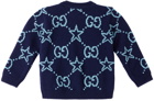 Gucci Baby Navy GG Stars Sweater