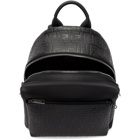 Fendi Black Embossed Forever Fendi Backpack