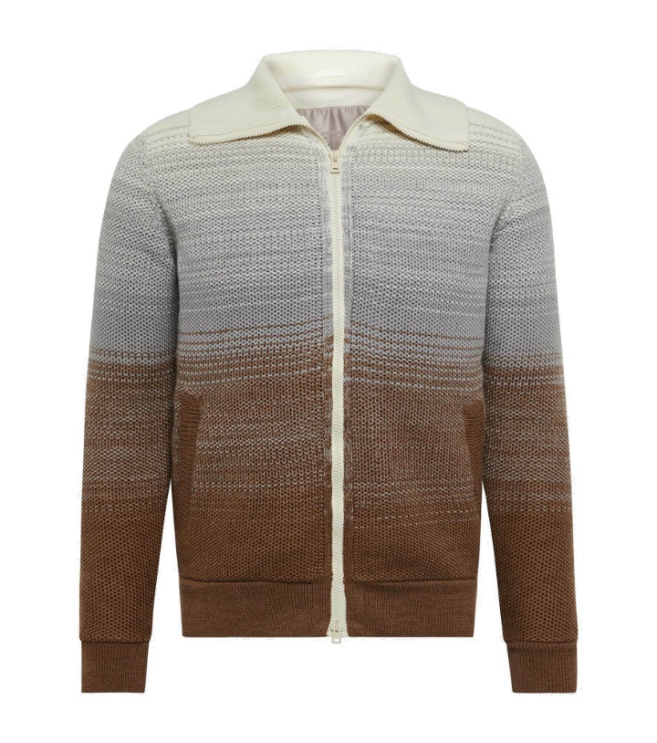 Photo: Herno - Virgin wool zip-up sweater