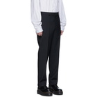 Comme des Garcons Homme Deux Black Tropical Wool Trousers