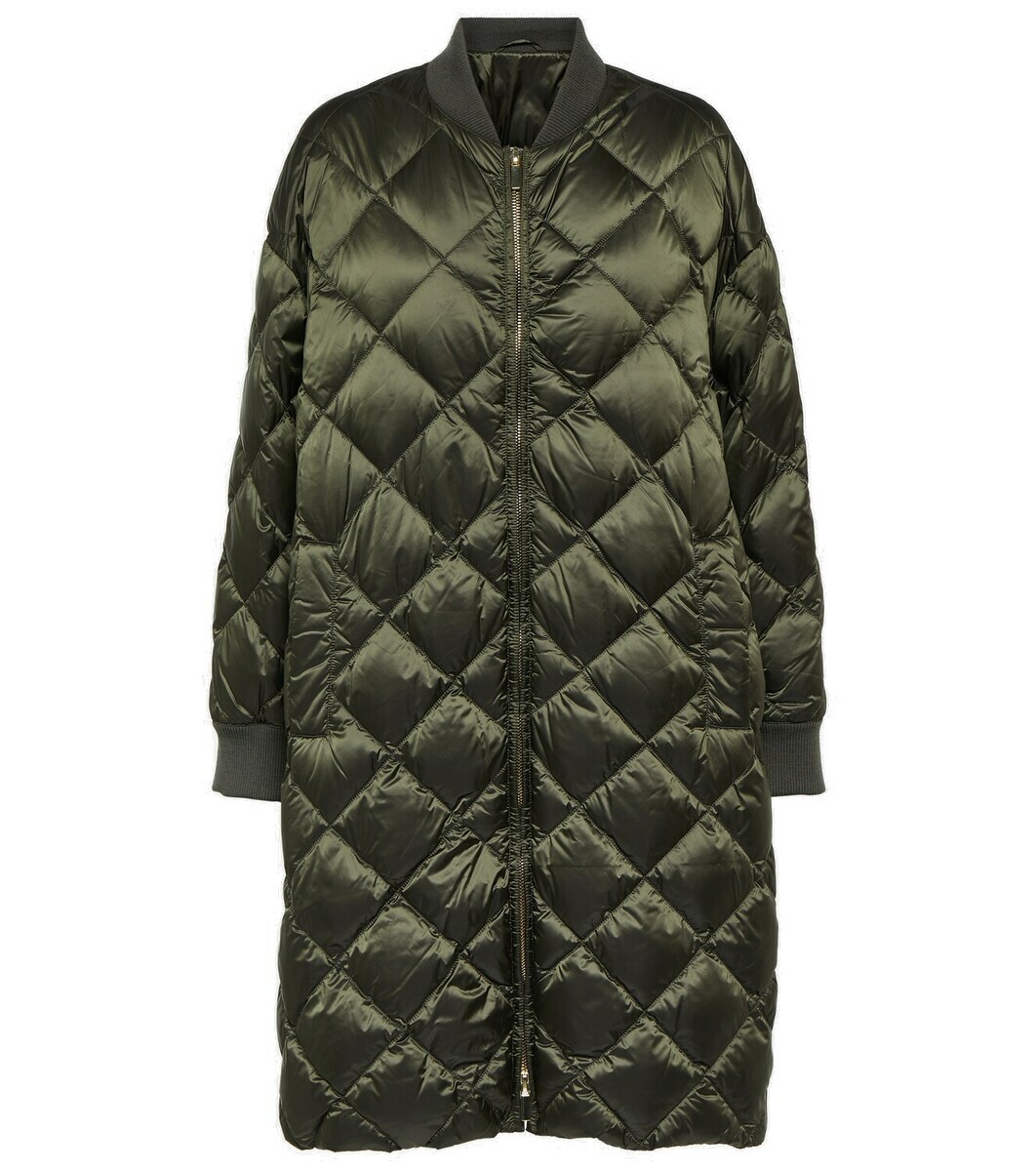 MAX MARA 25S LONG DOWN COAT WITH FOX FUR COLLAR 175 main image 1