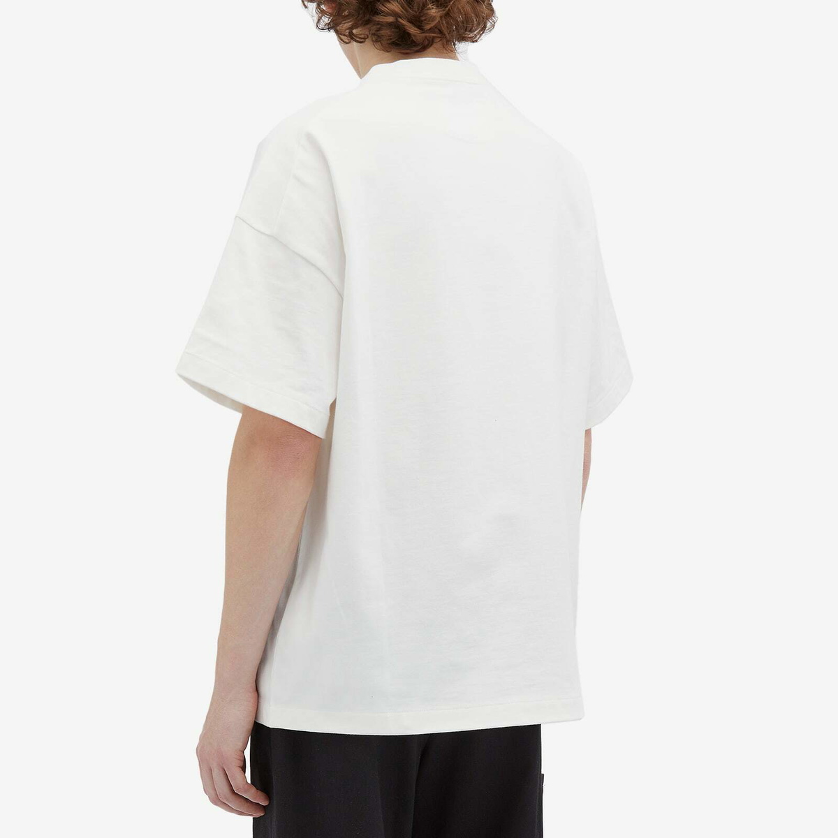 Jil Sander Men's Python Print Pocket T-Shirt in Porcelain