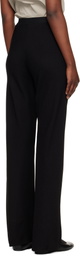 WARDROBE.NYC Black Crepe Bias Cut Trousers