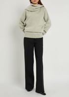 Calvin Klein Mia Scarf-effect Cashmere Jumper Ivory