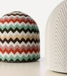 Missoni Panettone Riccio Zigzag bouclé pouf