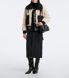 Sacai Cotton-blend zip-up midi skirt