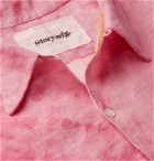 Story Mfg. - Tie-Dyed Organic Linen Shirt - Pink