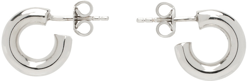 LEMAIRE Silver Extra Small Classic Hoop Earrings Lemaire