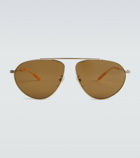 Gucci - Metal frame aviator sunglasses