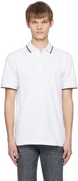 BOSS White Slim-Fit Polo