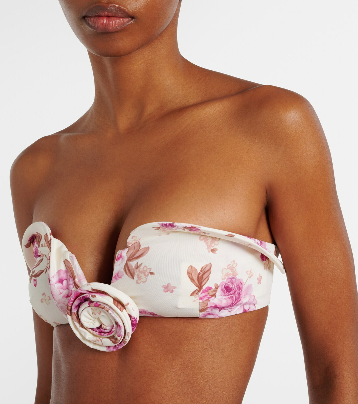 Magda Butrym Floral-appliqué bikini top
