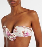 Magda Butrym Floral-appliqué bikini top
