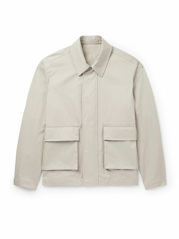 Photo: Lardini - Casimir Stretch-Cotton Twill Blouson Jacket - Neutrals