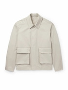Lardini - Casimir Stretch-Cotton Twill Blouson Jacket - Neutrals