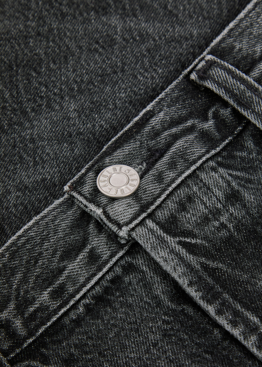 Agolde Afton Relaxed Straight-leg Jeans Dark Grey