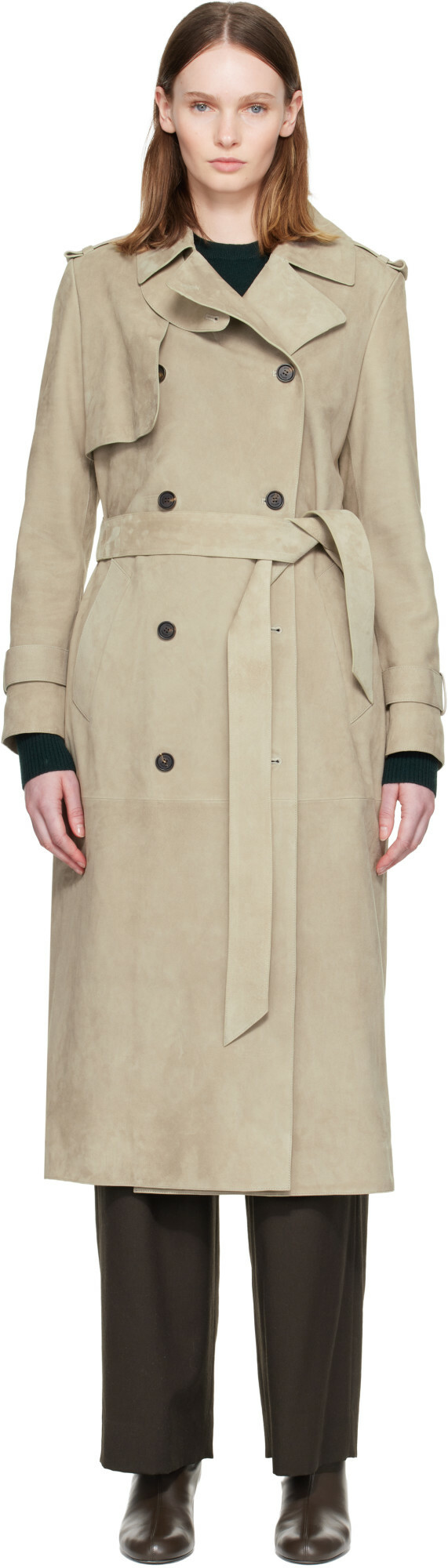MACKAGE Taupe GAEL-SU Trench Coat