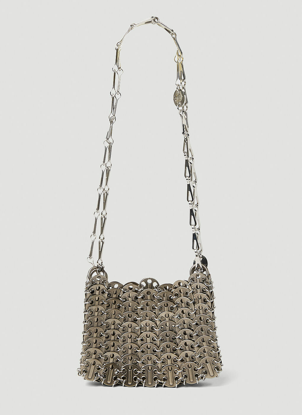 Paco Rabanne - 1969 Nano Shoulder Bag in Silver Paco Rabanne