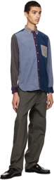 BEAMS PLUS Multicolor Paneled Shirt