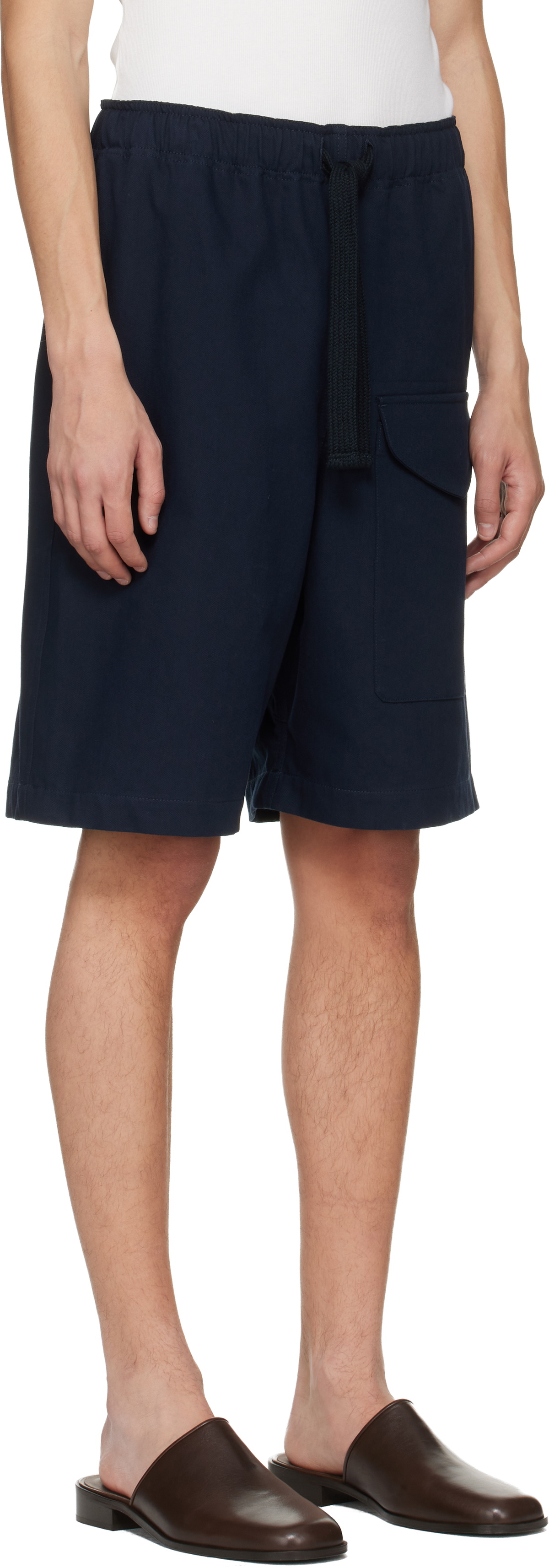 Studio Nicholson Indigo Ikaria Shorts