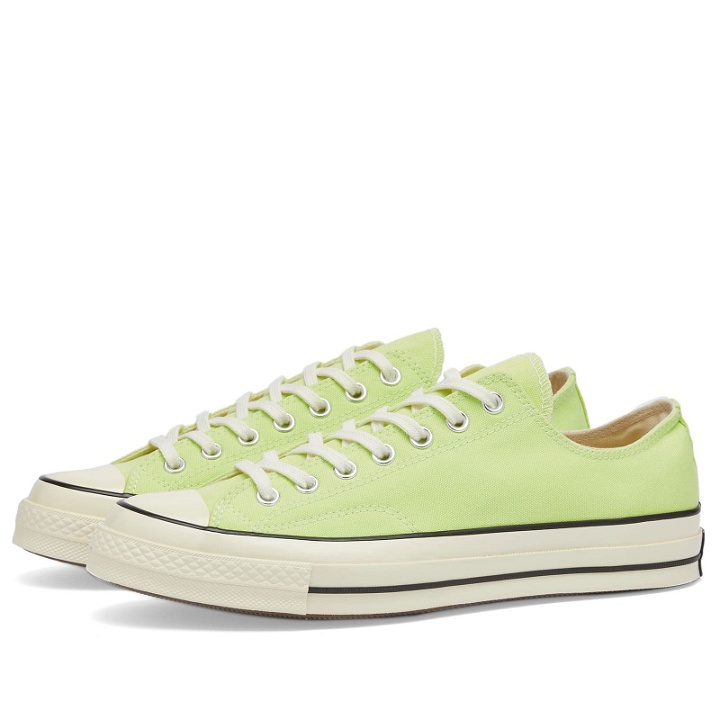 Photo: Converse Chuck Taylor 1970S Ox Sneakers in Citron This/Egret/Black