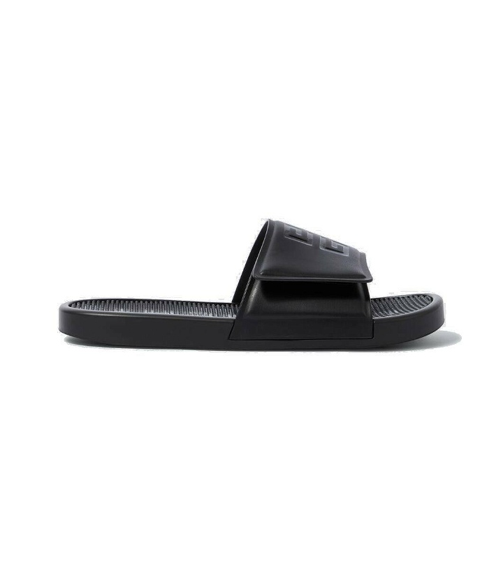 Photo: Givenchy 4G faux leather slides