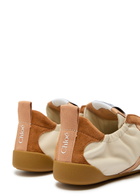 Chloe Kick Panelled Leather Sneakers Brown