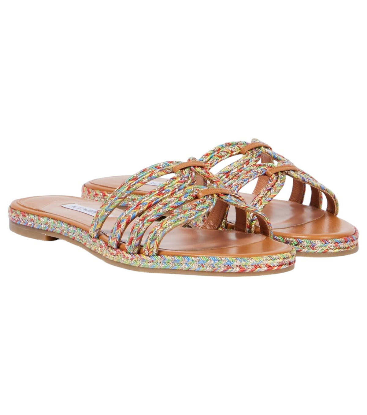 Aquazzura Oahu satin slides Aquazzura