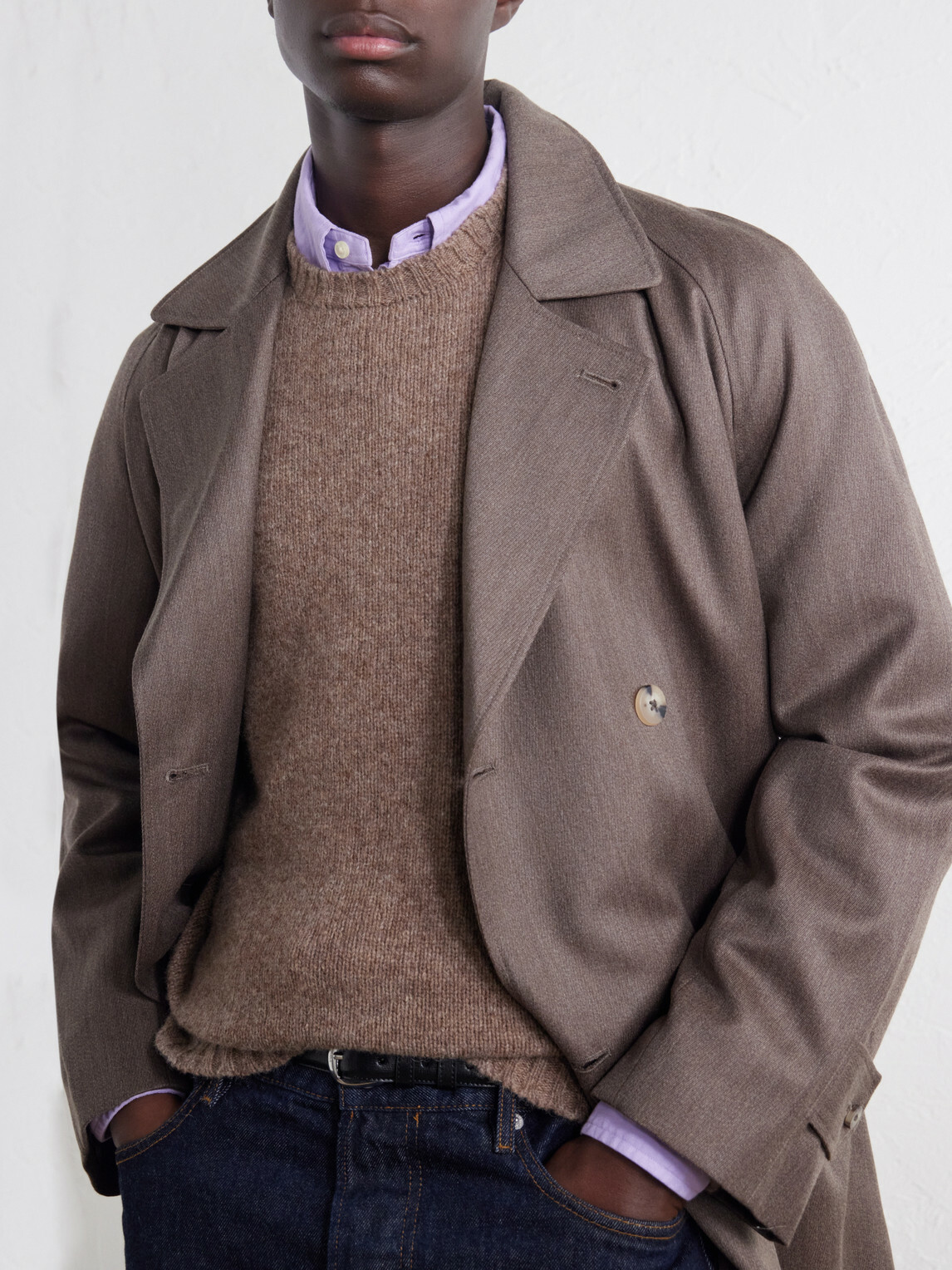 William Lockie - Aryan Wool Sweater - Brown