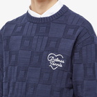 Palmes Men's Love Knitted Sweat in Navy