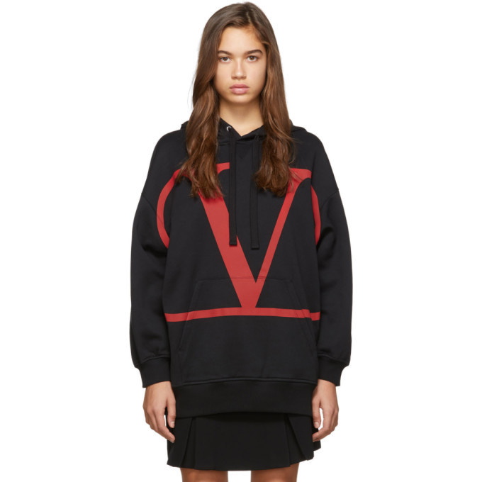 Photo: Valentino Black and Red VLTN Hoodie