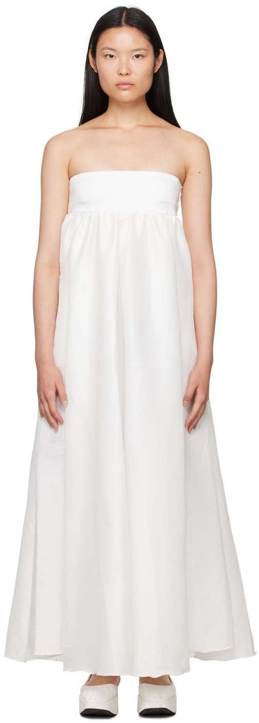 Kika Vargas SSENSE Exclusive White Maxi Dress Kika Vargas