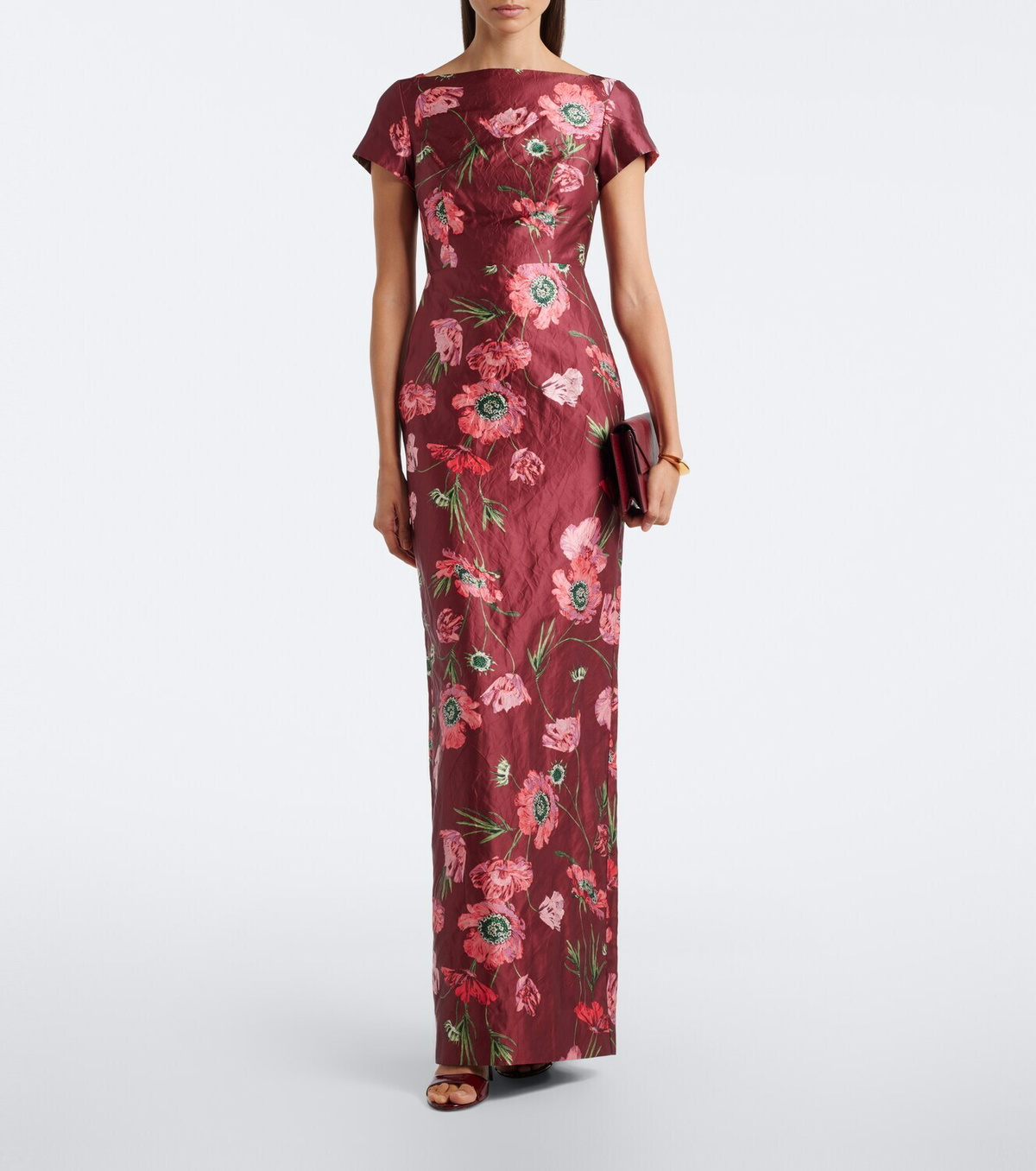 Erdem Floral satin gown
