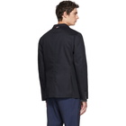 Thom Browne Navy Twill Unconstructed Blazer