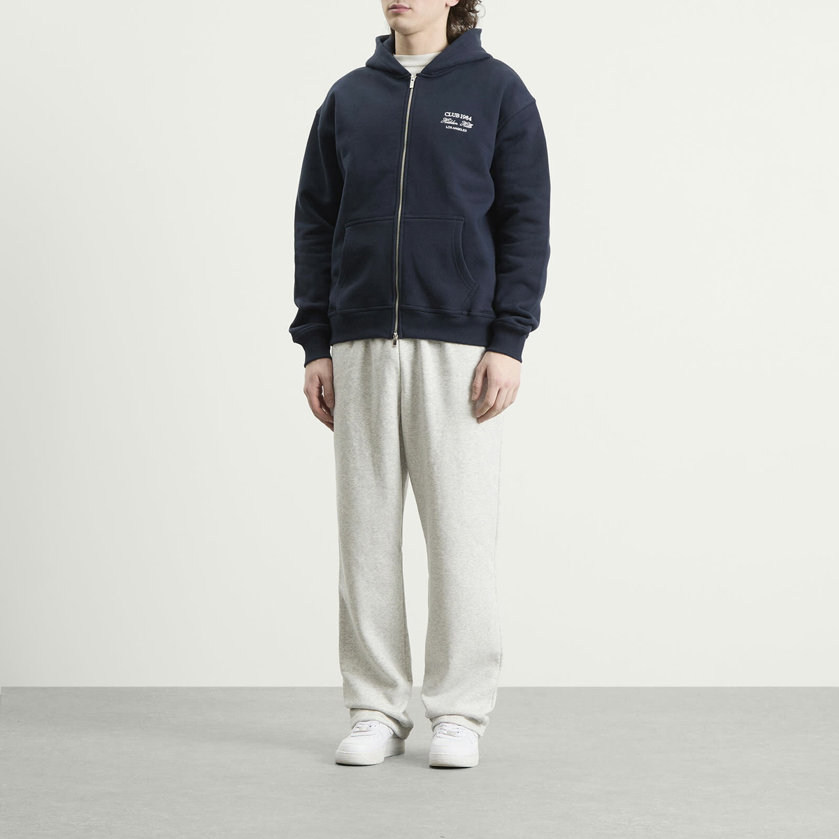 Club 1984 Men's Hidden Hills Zip Hoodie in Navy