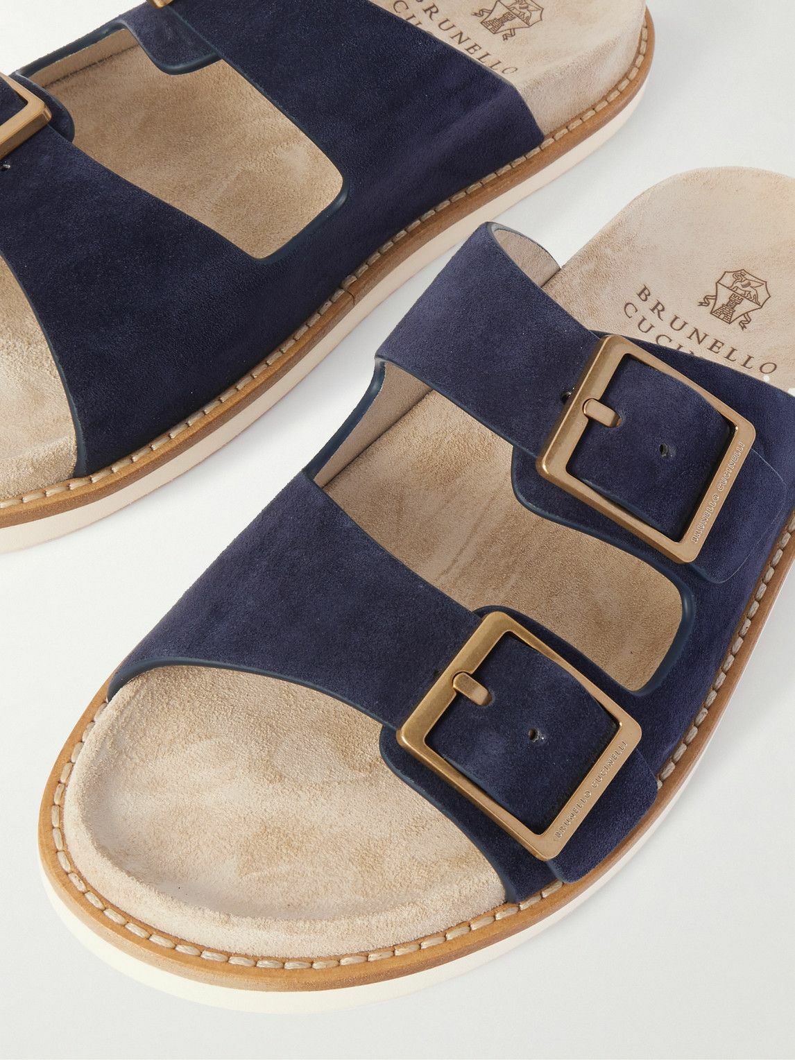 Brunello Cucinelli - Suede Sandals - Blue