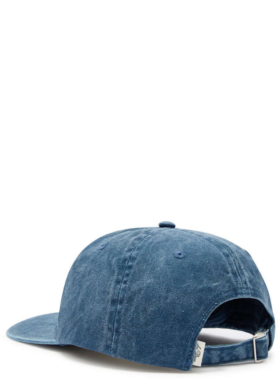 Les Deux Dad Logo-embroidered Washed Cotton cap - Navy - One Size