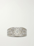 FOUNDWELL - Vintage 1980s 14-Karat White Gold Diamond Ring - Silver
