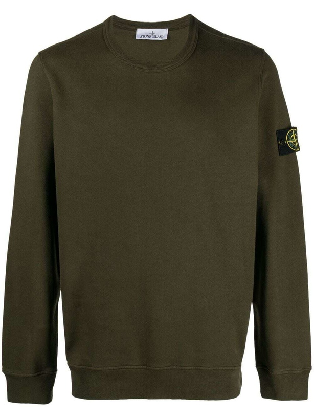 Photo: STONE ISLAND - Cotton Crewneck Sweatshirt