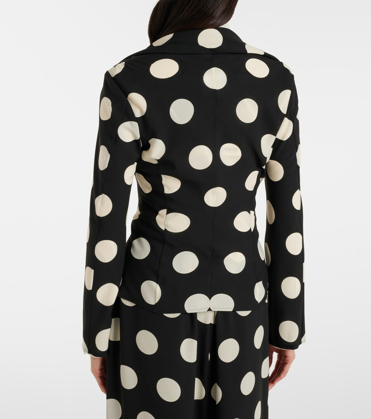 Junya Watanabe Polka-dot georgette blazer
