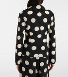 Junya Watanabe Polka-dot georgette blazer