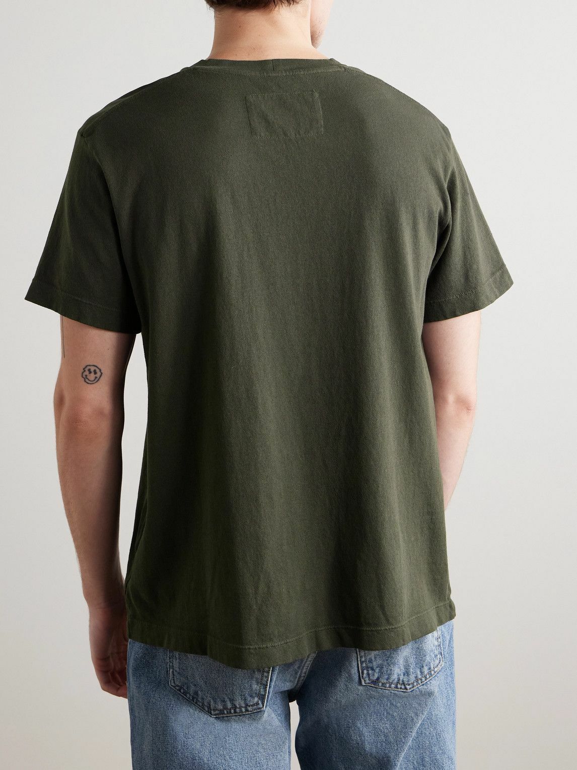 Nili Lotan - Bradley Cotton-Jersey T-Shirt - Green