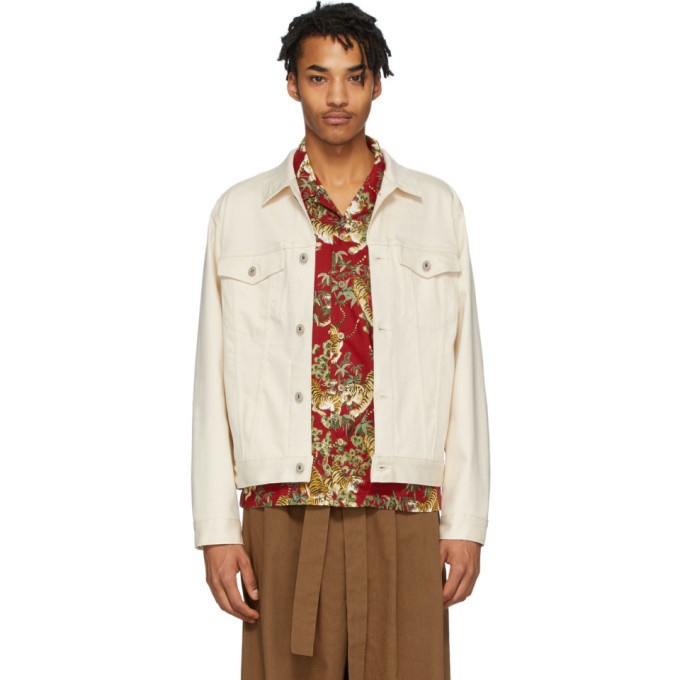 Photo: Naked and Famous Denim Off-White Denim Natural Seed Jacket