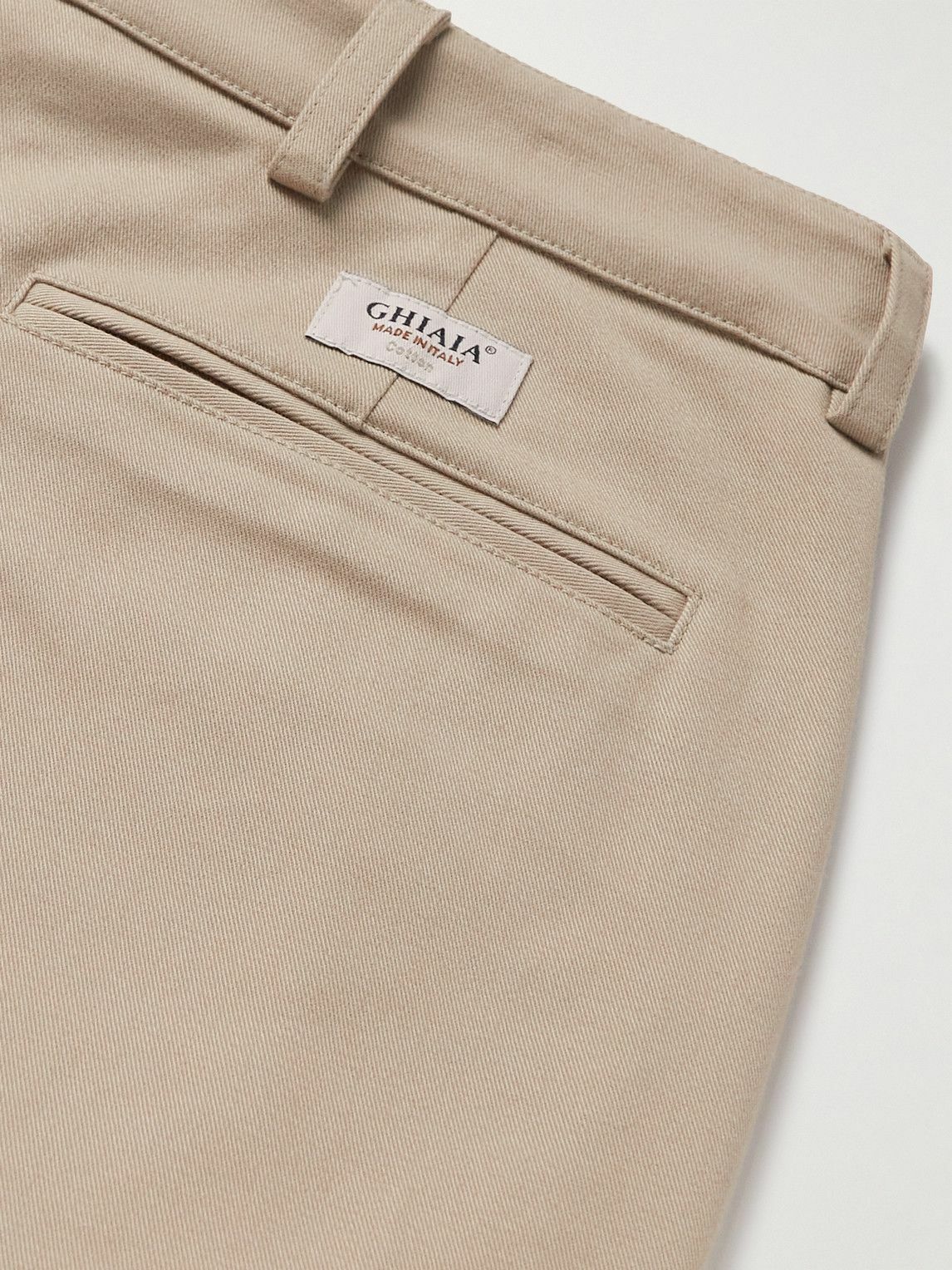 Ghiaia Cashmere - Straight-Leg Cotton Chinos - Gray