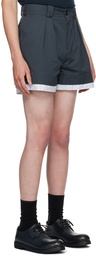 S.S.Daley Blue Layered Shorts