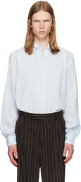BOSS Blue Regular-Fit Linen Button-Down Shirt