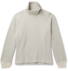 Nicholas Daley - Waffle-Knit Cotton Rollneck Sweater - Neutrals