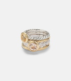 David Yurman DY Mercer® 18kt gold and sterling silver ring with gemstones