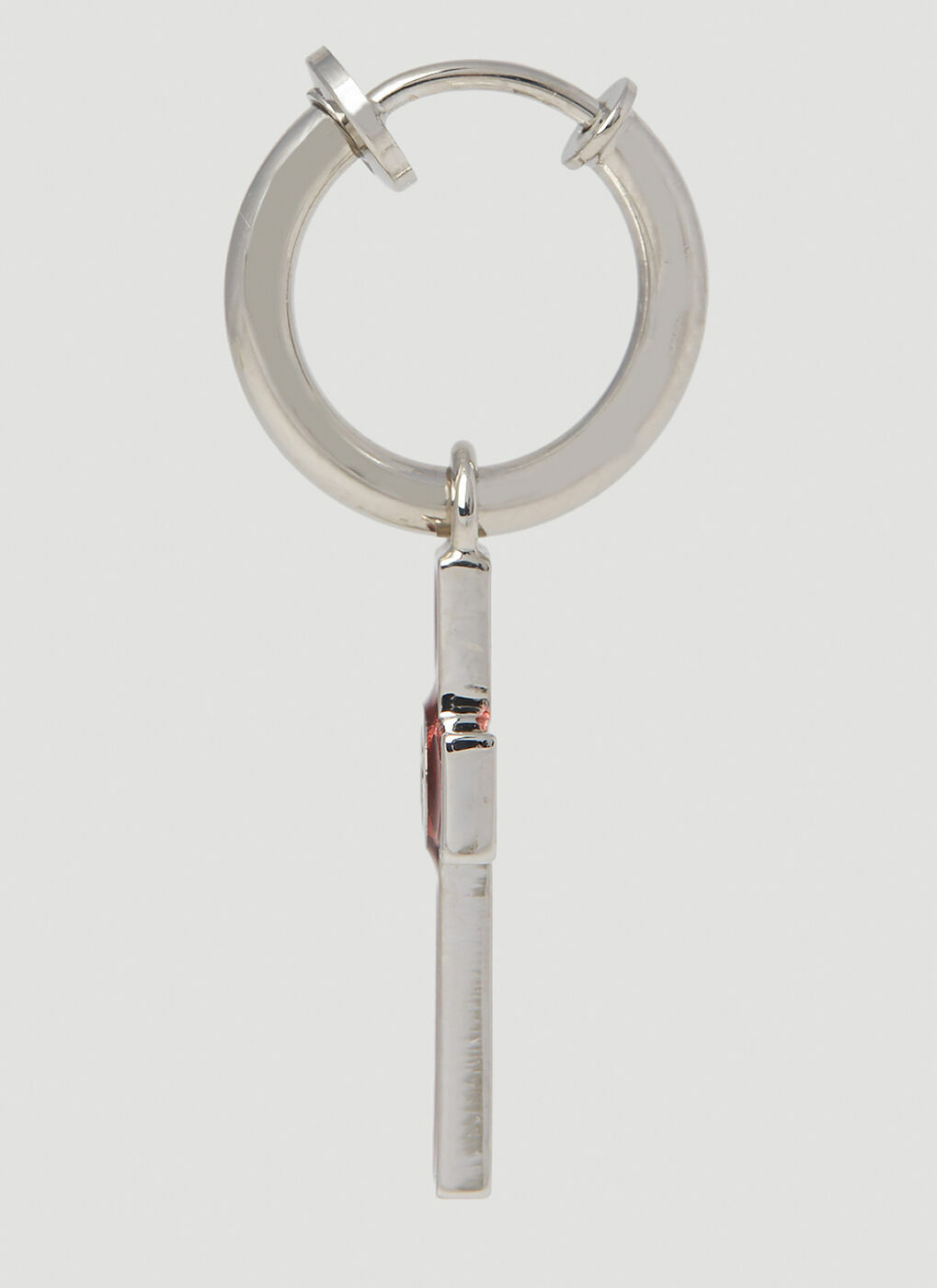 新品 Gucci Cross Motif Hoop Earrings Gucci Cross Motif Hoop Earrings In Silver | ModeSens