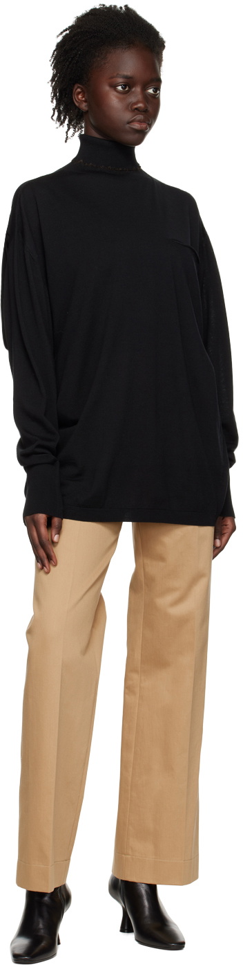 Quira SSENSE Exclusive Black Lettuce Pullover