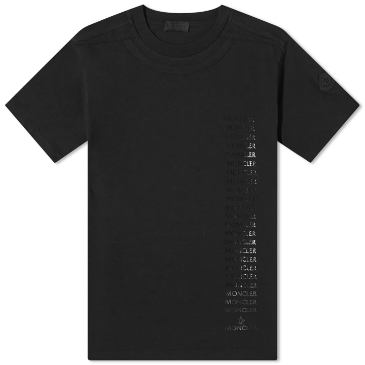 Photo: Moncler Men's Repeat Logo T-Shirt in Black